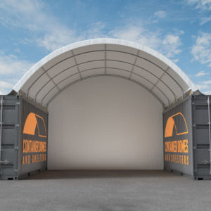 20ft Container Dome Front View