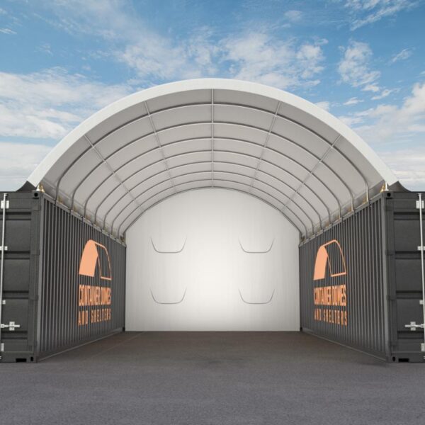 20ft x 40ft Container Dome Front View
