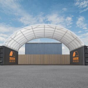 40ft x 40ft Container Dome Front View