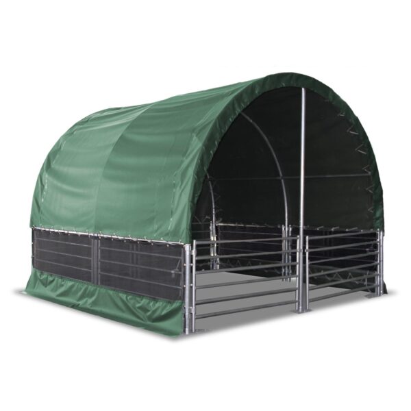 Livestock Shelter 4m x 4m with Net Sides
