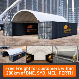 40ft Long Container Shelters - Container Domes & Shelters