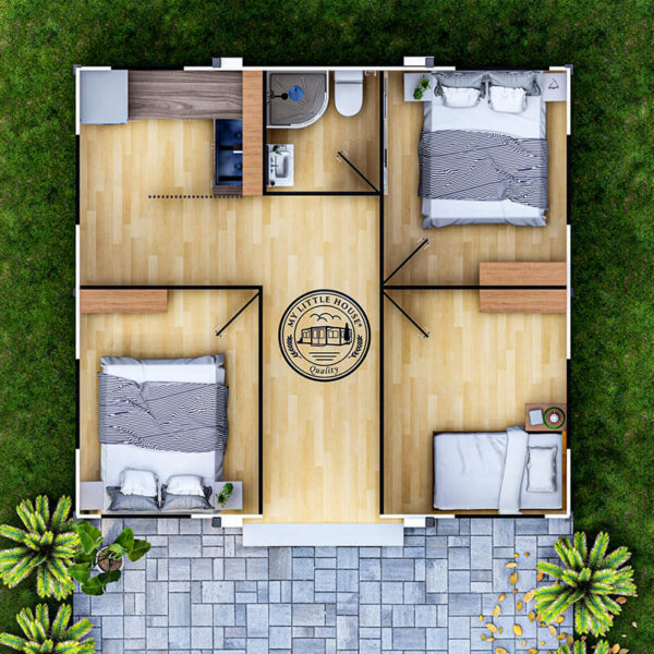 Three Bedroom Cottage Plan