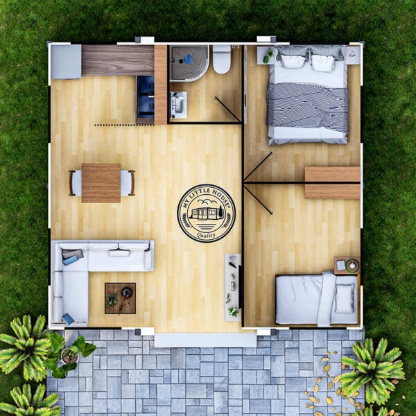 Two Bedroom Cottage Plan