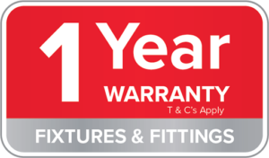 Warranty Badge-1 Year Fixtures and Fittings