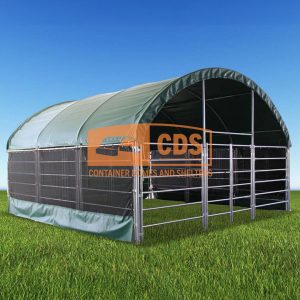 20ft-x-20ft-x-12ft-Livestock-Shelter-with-net-sides-(Green)-1