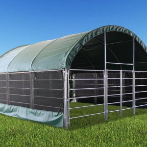 Livestock Shelter 6m x 6m with Net Sides Free Freight